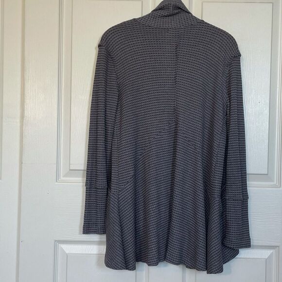 Altar’d State Thermal Raw Edge Slub Shaw Pocketed Cardigan, Medium - Picture 11 of 14